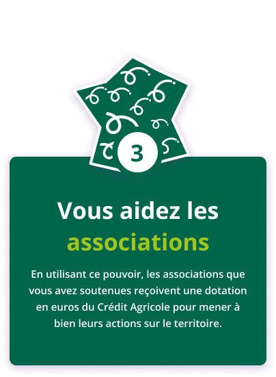 Vous aidez les associations
